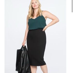 NWT Eloquii Black Pencil Skirt